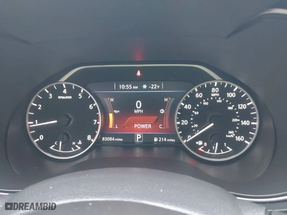 2019 Nissan Maxima S with VIN 1N4AA6AVXKC368286, listed as a IAAI auction lot 41548224 with 83,084 mi miles. Bid and sale history available at carsss.com. Image 7.