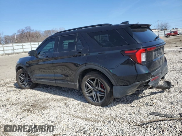 2025 Ford Explorer ST with VIN 1FMWK8GCXSGA98821, listed as a Copart auction lot 48538895 with 3,511 mi miles and Salvage Title. Bid and sale history available at carsss.com. Image 2.