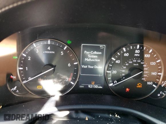 2016 Lexus GS 350 with VIN JTHCZ1BL6GA002287, listed as a Copart auction lot 70623274 with 92,150 mi miles and Salvage Title. Bid and sale history available at carsss.com. Image 9.