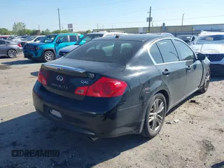 2015 Infiniti Q40 with VIN JN1CV6AP7FM500108, listed as a IAAI auction lot 41875863 with 160,855 mi miles. Bid and sale history available at carsss.com. Image 4.