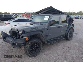 2022 Jeep Wrangler Unlimited Sport with VIN 1C4HJXDN9NW241154, listed as a IAAI auction lot 40211944 with 31,344 mi miles and . Bid and sale history available at DreamBid. Image 17.