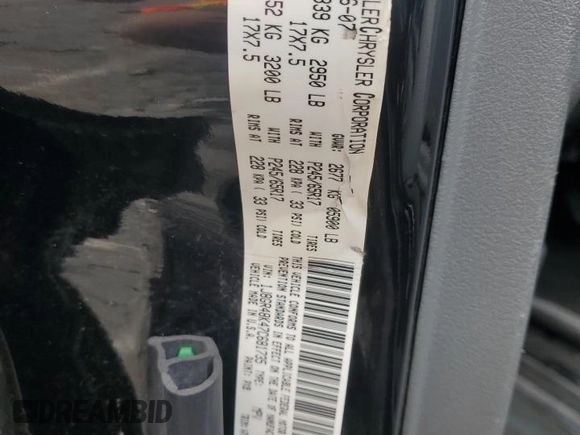 2007 Jeep Grand Cherokee Laredo z VIN 1J8GR48K47C681735, wystawiony jako Copart lot #59006435 z przebiegiem 195 517 mil mil oraz Nie do naprawy • Non repairable. Historia ofert i sprzedaży dostępna na DreamBid. Obrazek 13.