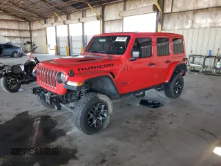 2019 Jeep Wrangler Unlimited Rubicon with VIN 1C4HJXFG2KW626761, listed as a Copart auction lot 54075665 with 94,664 mi miles and Salvage title. Bid and sale history available at DreamBid. Image 1.