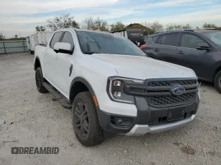 2024 Ford Ranger LARIAT with VIN 1FTER4KH7RLE06567, listed as a Copart auction lot 76637684 with 0 mi miles and Salvage Title. Bid and sale history available at carsss.com. Image 4.