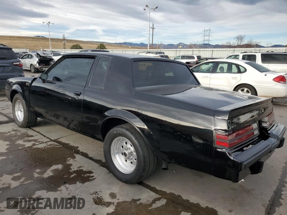 1986 Buick Regal with VIN 1G4GK4771GP428305, listed as a Copart auction lot 81919944 with 943 mi miles and Clean Title. Bid and sale history available at DreamBid. Image 2.