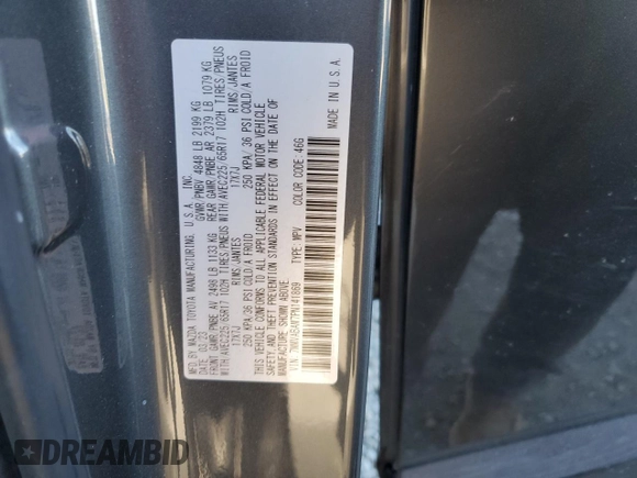 2023 Mazda CX-50 S Select with VIN 7MMVABAM7PN141869, listed as a Copart auction lot 81528464 with 22,655 mi miles and Salvage Title. Bid and sale history available at DreamBid. Image 16.