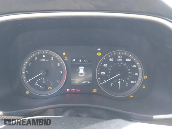 2019 Hyundai Tucson Ultimate with VIN KM8J3CAL2KU841671, listed as a IAAI auction lot 41889660 with 44,779 mi miles. Bid and sale history available at carsss.com. Image 7.