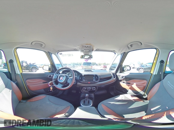 2014 FIAT 500L Trekking with VIN ZFBCFADH4EZ021618, listed as a Copart auction lot 41621115 with 130,143 mi miles and Salvage Title. Bid and sale history available at DreamBid. Image 14.