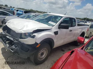 2021 Ford Ranger XL z VIN 1FTER1EHXMLD11018, wystawiony jako Copart lot #64383385 z przebiegiem Nie podano mil oraz Szkoda całkowita • Salvage title. Historia ofert i sprzedaży dostępna na DreamBid. Obrazek 1.