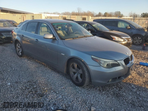 2005 BMW 5 Series 530i with VIN WBANA73555CR58587, listed as a Copart auction lot 85678444 with 166,768 mi miles and Salvage Title. Bid and sale history available at DreamBid. Image 4.