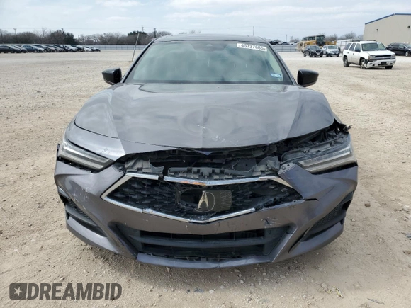 2021 Acura TLX w/Advance Package with VIN 19UUB5F6XMA009617, listed as a Copart auction lot 45727685 with 38,364 mi miles and Salvage Title. Bid and sale history available at carsss.com. Image 5.