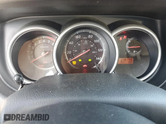 2011 Nissan Versa S with VIN 3N1BC1CP9BL497556, listed as a Copart auction lot 62096695 with 116,746 mi miles and Salvage title. Bid and sale history available at DreamBid. Image 9.