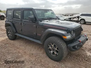 2021 Jeep Wrangler Unlimited Rubicon с VIN 1C4HJXFG7MW586020, выставлен на аукционе Copart как лот 49179395 с пробегом 20 479 миль миль и Списание • Salvage title. История ставок и продаж доступна на DreamBid. Изображение 4.