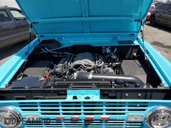 1969 Ford Bronco with VIN U15GLE92472, listed as a Copart auction lot 55164735 with 1,521 mi miles and Salvage title. Bid and sale history available at DreamBid. Image 12.