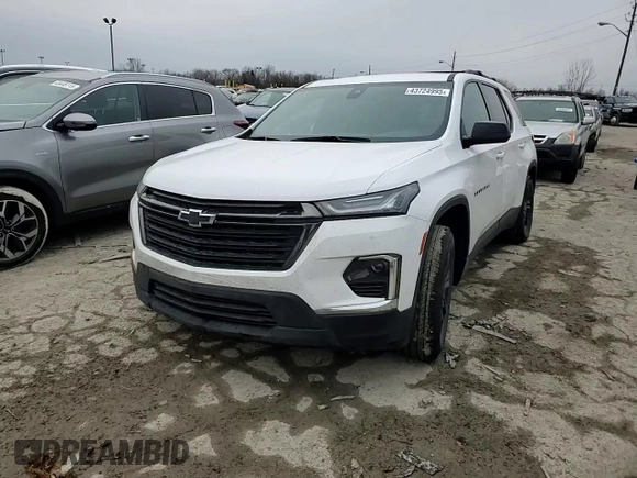 2022 Chevrolet Traverse LS with VIN 1GNEVFKW3NJ116247, listed as a Copart auction lot 43724995 with 52,433 mi miles and Salvage Title. Bid and sale history available at carsss.com. Image 12.