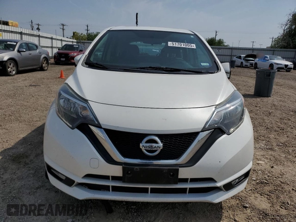 2017 Nissan Versa Note SR with VIN 3N1CE2CP9HL379424, listed as a Copart auction lot 51701005 with 144,600 mi miles and Salvage Title. Bid and sale history available at carsss.com. Image 5.