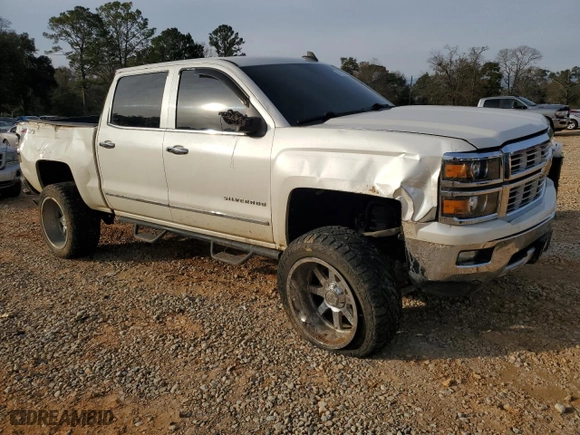 2015 Chevrolet Silverado 1500 LTZ with VIN 3GCUKSEC9FG234118, listed as a Copart auction lot 42432675 with 153,733 mi miles and Salvage Title. Bid and sale history available at carsss.com. Image 4.