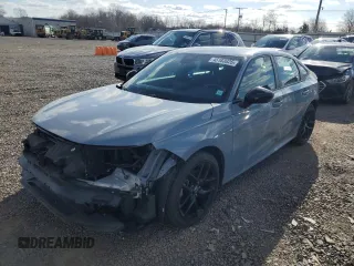 2023 Honda Civic Sedan Sport with VIN 2HGFE2F50PH527232, listed as a Copart auction lot 45183025 with 14,210 mi miles and Salvage Title. Bid and sale history available at carsss.com. Image 1.