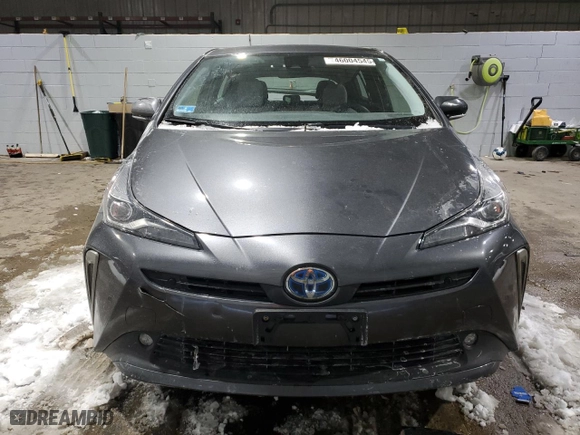 2019 Toyota Prius LE with VIN JTDL9RFU4K3005186, listed as a Copart auction lot 46004545 with 54,827 mi miles and Salvage Title. Bid and sale history available at carsss.com. Image 5.