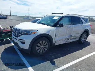2021 Ford Explorer Limited with VIN 1FMSK7FH7MGC17885, listed as a IAAI auction lot 41812647 with 49,185 mi miles. Bid and sale history available at carsss.com. Image 2.