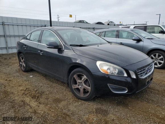 2012 Volvo S60 T5 with VIN YV1622FS7C2140817, listed as a Copart auction lot 89001115 with 97,569 mi miles and Salvage Title. Bid and sale history available at carsss.com. Image 4.