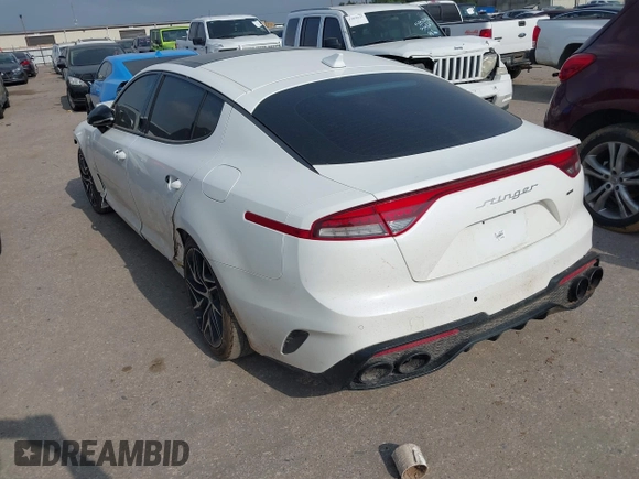 2023 Kia Stinger GT-Line with VIN KNAE35LD6P6130376, listed as a IAAI auction lot 41888309 with 8,509 mi miles. Bid and sale history available at carsss.com. Image 3.