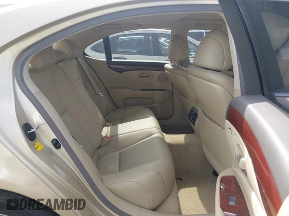 2009 Lexus LS 460 with VIN JTHBL46F195088008, listed as a IAAI auction lot 42726869 with 90,569 mi miles and . Bid and sale history available at DreamBid. Image 8.