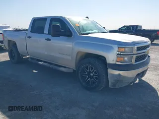 2014 Chevrolet Silverado 1500 Work Truck with VIN 3GCUKPEC1EG421672, listed as a IAAI auction lot 41827889 with 217,459 mi miles. Bid and sale history available at carsss.com. Image 1.