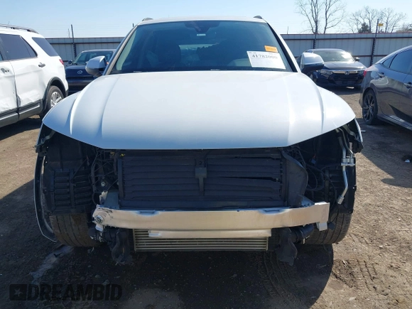 2022 Audi Q5 S line Premium Plus with VIN WA1EAAFY1N2126380, listed as a IAAI auction lot 41782000 with 27,599 mi miles and . Bid and sale history available at DreamBid. Image 13.