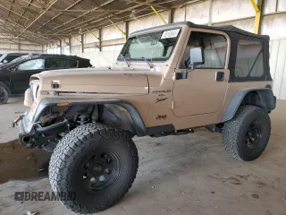 1999 Jeep Wrangler Sport z VIN 1J4FY19S1XP433836, wystawiony jako Copart lot #56169685 z przebiegiem 169 193 mil mil oraz Szkoda całkowita • Salvage title. Historia ofert i sprzedaży dostępna na DreamBid. Obrazek 1.