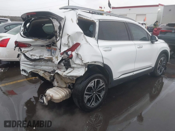 2019 Hyundai Santa Fe Ultimate with VIN 5NMS53AA2KH106648, listed as a IAAI auction lot 41179630 with 108,240 mi miles. Bid and sale history available at carsss.com. Image 4.