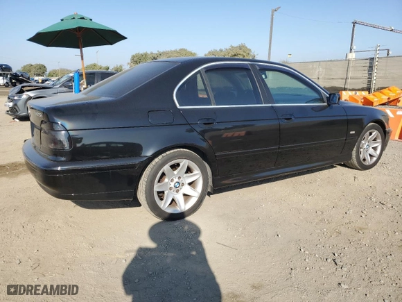 2002 BMW 5 Series 525iA with VIN WBADT43402GY97830, listed as a Copart auction lot 82999934 with 160,732 mi miles and Salvage Title. Bid and sale history available at carsss.com. Image 3.