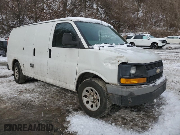 2010 Chevrolet Express Cargo Van with VIN 1GCUGADX8A1184609, listed as a Copart auction lot 44446155 with 89,759 mi miles and Salvage Title. Bid and sale history available at carsss.com. Image 4.
