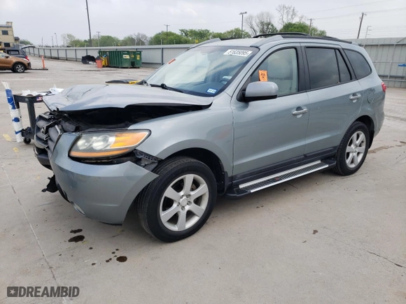 2009 Hyundai Santa Fe SE with VIN 5NMSH13EX9H281106, listed as a Copart auction lot 51635095 with 117,464 mi miles and Salvage Title. Bid and sale history available at carsss.com. Image 1.