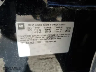 2018 Chevrolet Impala LS with VIN 2G11X5SA6J9112689, listed as a Copart auction lot 44615065 with 151,805 mi miles and Salvage Title. Bid and sale history available at carsss.com. Image 15.