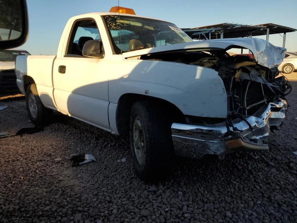 2004 Chevrolet Silverado 1500 LS with VIN 1GCEC14V54Z307206, listed as a Copart auction lot 76308604 with 0 mi miles and Salvage Title. Bid and sale history available at carsss.com. Image 4.