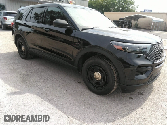 2021 Ford Police Interceptor Utility z VIN 1FM5K8AB6MGB46944, wystawiony jako IAAI lot #42265552 z przebiegiem 100 869 mil mil oraz . Historia ofert i sprzedaży dostępna na DreamBid. Obrazek 1.