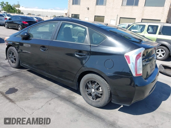 2014 Toyota Prius Four with VIN JTDKN3DU1E0393815, listed as a IAAI auction lot 42121737 with 136,090 mi miles and . Bid and sale history available at carsss.com. Image 3.
