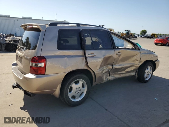 2005 Toyota Highlander with VIN JTEEP21A950069194, listed as a Copart auction lot 55362235 with 160,270 mi miles and Salvage Title. Bid and sale history available at DreamBid. Image 3.