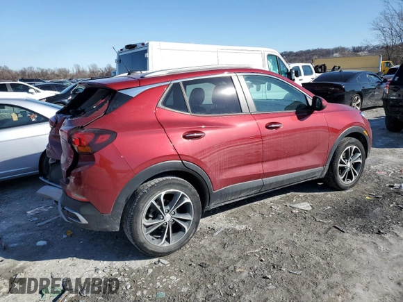 2020 Buick Encore GX Select with VIN KL4MMDS22LB072557, listed as a Copart auction lot 89300065 with 50,922 mi miles and Salvage title. Bid and sale history available at DreamBid. Image 3.