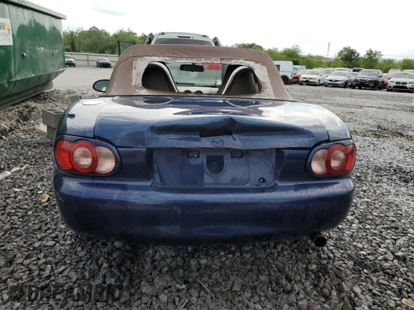 2003 Mazda MX-5 Miata Cloth with VIN JM1NB353230312023, listed as a Copart auction lot 53968875 with 174,252 mi miles and Salvage title. Bid and sale history available at DreamBid. Image 6.