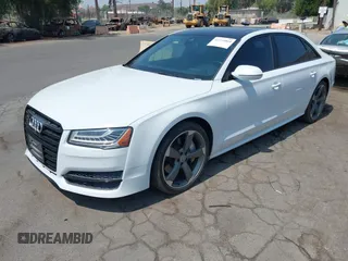 2017 Audi A8 Sport with VIN WAU43AFD3HN010445, listed as a IAAI auction lot 42714864 with 106,748 mi miles and . Bid and sale history available at DreamBid. Image 18.