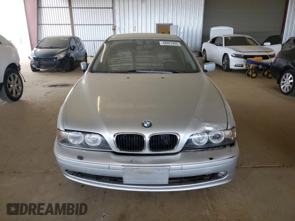 2001 BMW 5 Series 525iA with VIN WBADT43451GF55680, listed as a Copart auction lot 48023455 with 164,187 mi miles and Salvage Title. Bid and sale history available at carsss.com. Image 5.