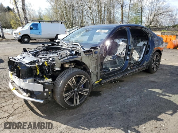 2024 BMW 7 Series 740i z VIN WBA23EH09RCR07226, wystawiony jako Copart lot #51779095 z przebiegiem Nie podano mil oraz Czysty tytuł • Clean title. Historia ofert i sprzedaży dostępna na DreamBid. Obrazek 1.