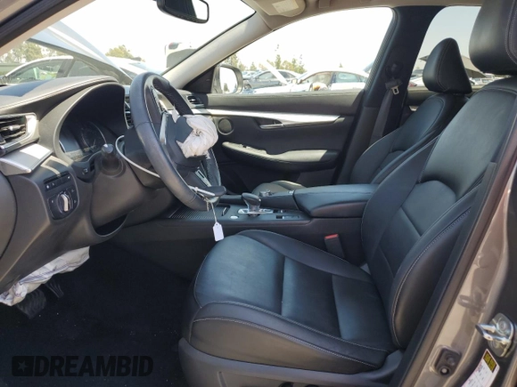 2021 Infiniti QX50 Luxe with VIN 3PCAJ5BA4MF108083, listed as a Copart auction lot 55128045 with 45,572 mi miles and Salvage title. Bid and sale history available at DreamBid. Image 7.