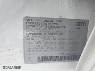 2016 Audi allroad Premium Plus with VIN WA1UFAFL5GA010559, listed as a IAAI auction lot 41918324 with NaN miles. Bid and sale history available at carsss.com. Image 9.