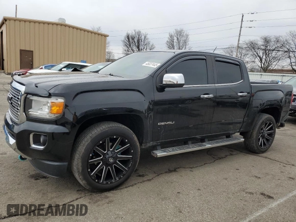 2017 GMC Canyon 4WD Denali with VIN 1GTG6EEN1H1273887, listed as a Copart auction lot 45037445 with 71,035 mi miles and Salvage Title. Bid and sale history available at carsss.com. Image 1.