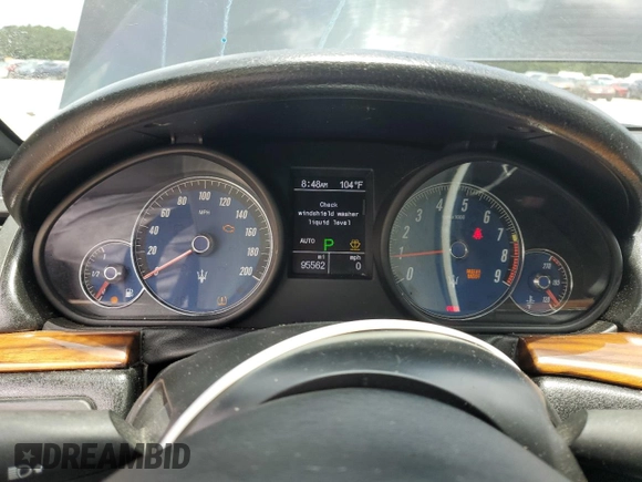 2009 Maserati GranTurismo с VIN ZAMGJ45A990047377, выставлен на аукционе Copart как лот 60991755 с пробегом 95 562 миль миль и Чистый • Clean title. История ставок и продаж доступна на DreamBid. Изображение 9.