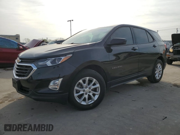 2019 Chevrolet Equinox LS z VIN 2GNAXHEV2K6150227, wystawiony jako Copart lot #50598695 z przebiegiem 82 043 mil mil oraz Czysty tytuł • Clean title. Historia ofert i sprzedaży dostępna na DreamBid. Obrazek 1.