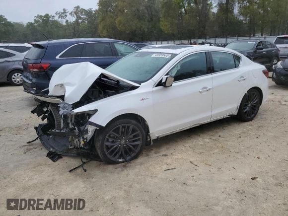 2022 Acura ILX Premium with VIN 19UDE2F87NA008546, listed as a Copart auction lot 49959585 with 20,626 mi miles and Non repairable. Bid and sale history available at DreamBid. Image 1.